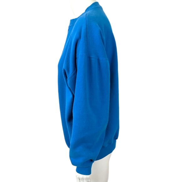 Vintage 80s 90s Best Mom Sweatshirt Embroidered Blue Womens XL Made in USA - Picture 6 of 12